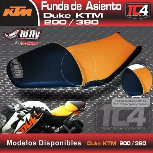 Funda de Asiento TC4 Antideslizante KTM Duke 200 390