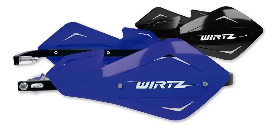 Cubre Manos Shock Metal Alma Aluminio Wirtz Azul Y Negro Rpm Izquierdo/derecho