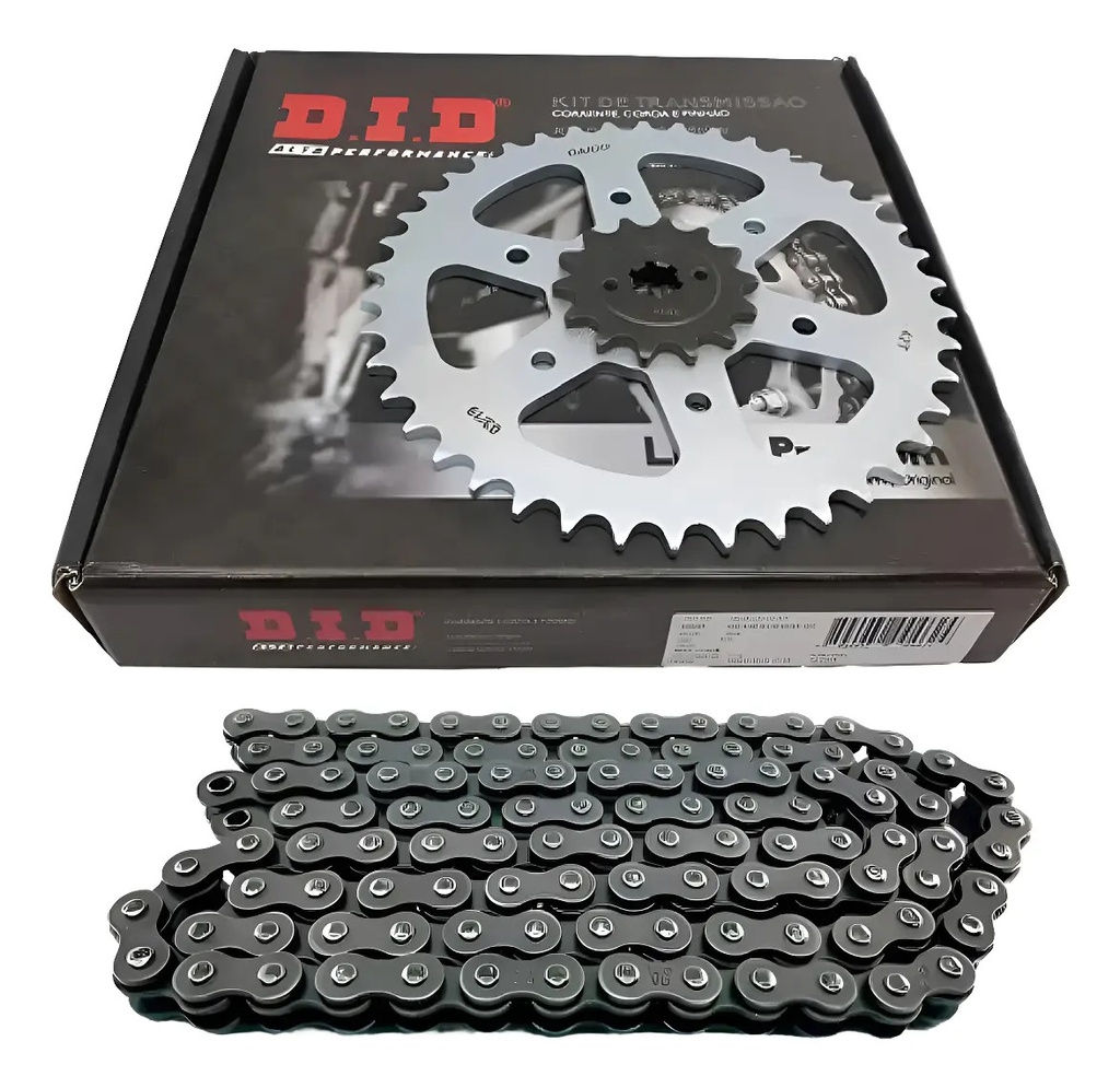 [33993] Kit Transmision Did Ktm 200 Piñon Corona Cadena Oring Rpm Gris
