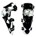 Rodilleras Articuladas Moto Cross Enduro Scoyco K12 Rpm Blanco Único