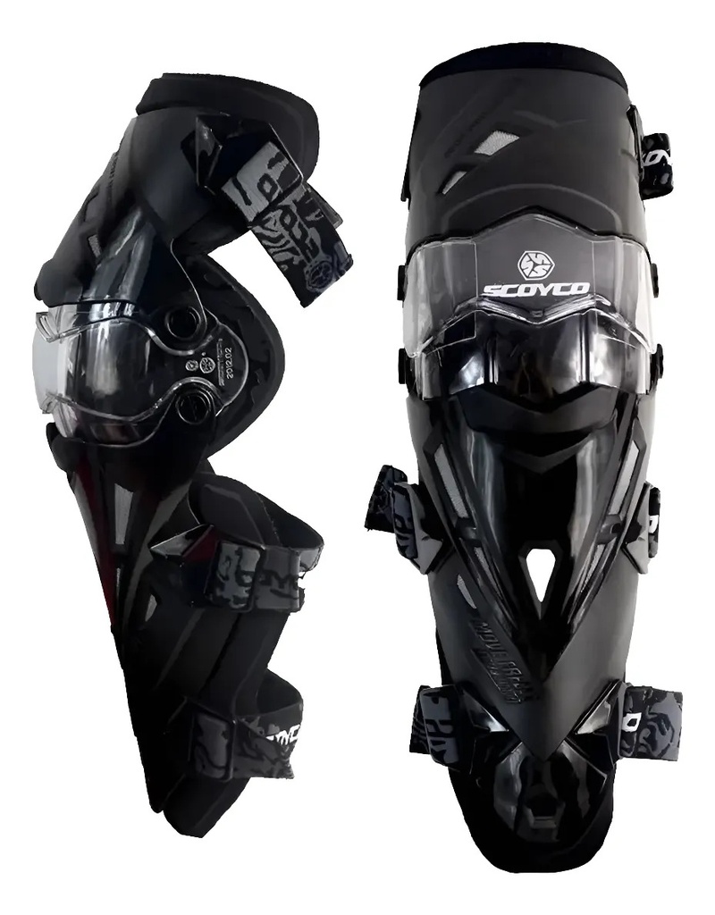 [YDS-16-20.N] Rodilleras Articuladas Moto Cross Enduro Scoyco K12 Rpm Negro Único