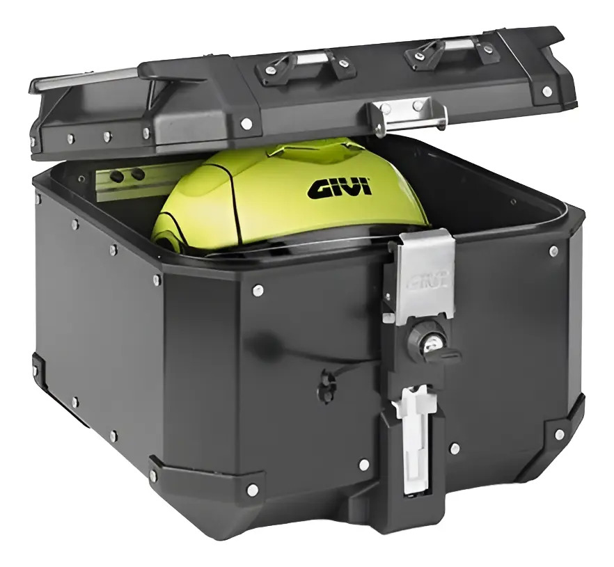 Baul Moto Trasero Givi Trekker Outback 42 Litros Monokey Negro