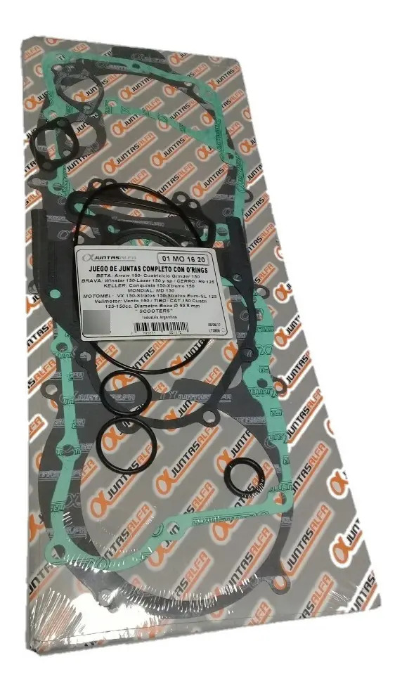 Juego Juntas Motor Completo C/ Orings Motomel Vx 150 Alfa 