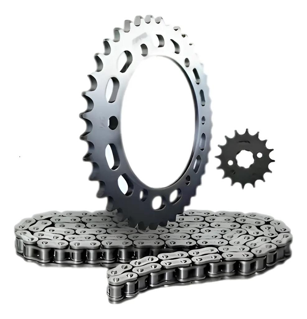 Kit Riffel Honda Nx 200 Piñon Corona Cadena 13/43/104 Plateado