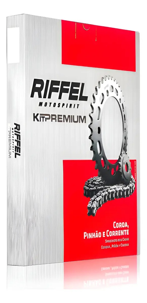 [70770] Kit Riffel Honda Xr 200 Piñon Corona Cadena 13/43/108 Plateado