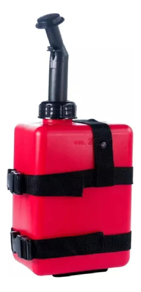 Bidón  Nafta 2.7 Litros Combustible Con Soporte Y Pico Rojo