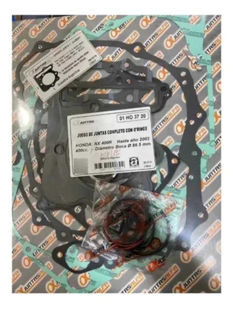 Juego de Juntas de Motor Alfa con O-ring Honda Falcon NX 400 desde 2004