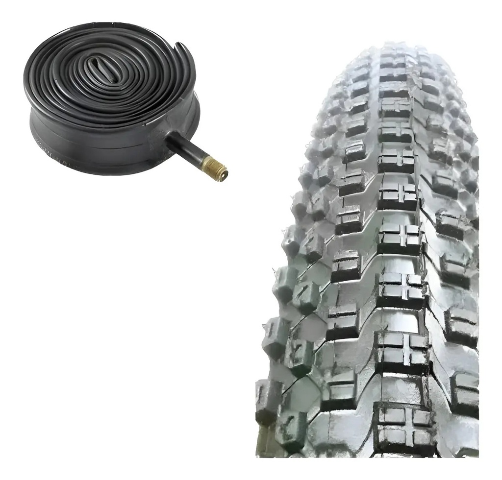 Cubierta Imperial Cord 26 X 1.90 Taco Chico + Camara Bici  Negro
