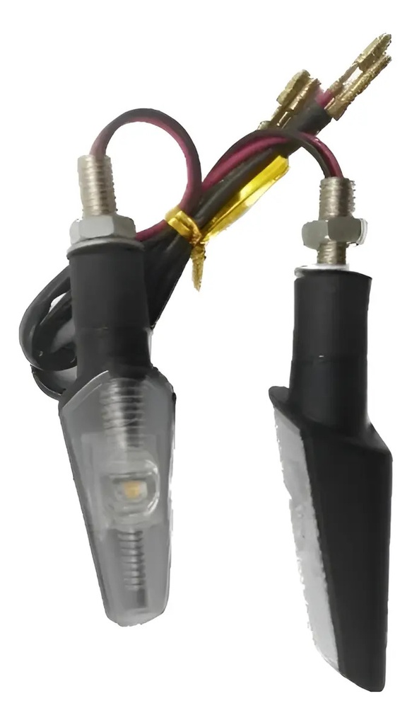Juego Giños  Luz Giros  Universal 1 Led Moto 8cm De Largo Izquierdo/derecho