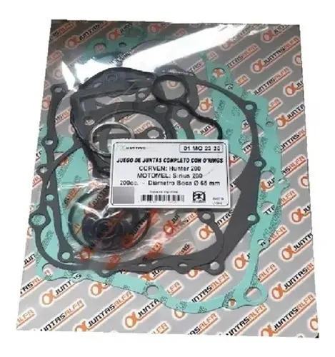 Juego de Juntas de Motor Completo con O'ring Alfa Motomel Sirius 200