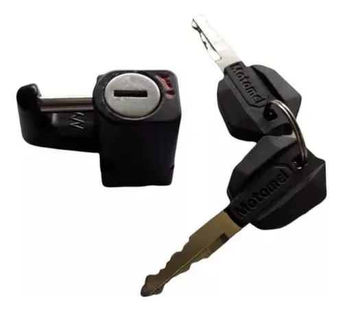 Cerradura Traba Casco Motos Varias Calidad Original Negro