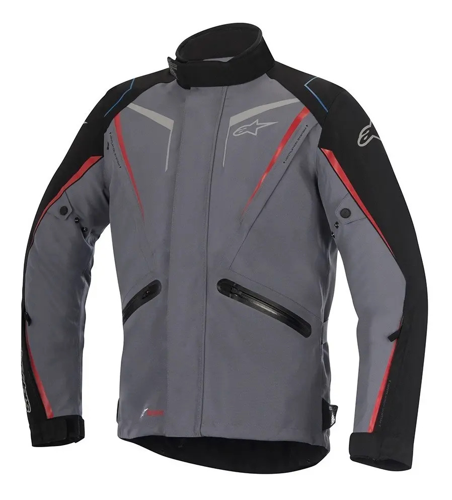 Campera Moto Viajes - Yokohama Drystar Jacket -  Alpinestars Negro Liso Xl
