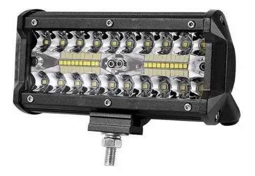 Faro Auxiliar Led Moto Auto Con Soportes 120w Cree