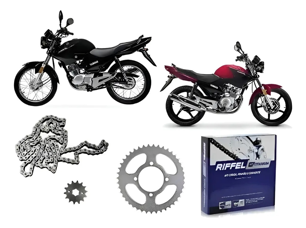 Transmision Riffel Yamaha Ybr 125 Ed Piñon 14 Corona 45 Gris
