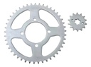 Kit Corona Piñon  Yamaha Ybr 125 43/14 Rpm Gris