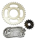 Kit Transmision  Gilera  Smash Beta Keller 110 Cadena Riffel Gris
