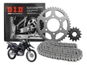 Transmision Did Yamaha Xtz 150 Crosser Piñon Corona Cadena Gris