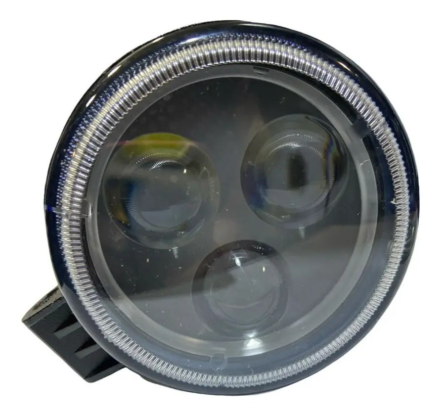 Faro Auxiliar Led Óptica Lupa Redondo 3 Led Universal Rpm