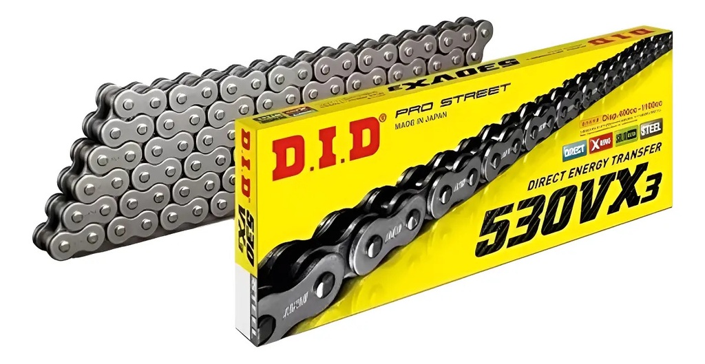 Cadena Transmision Did Japon 530 Vx3 118 Xring Rpm