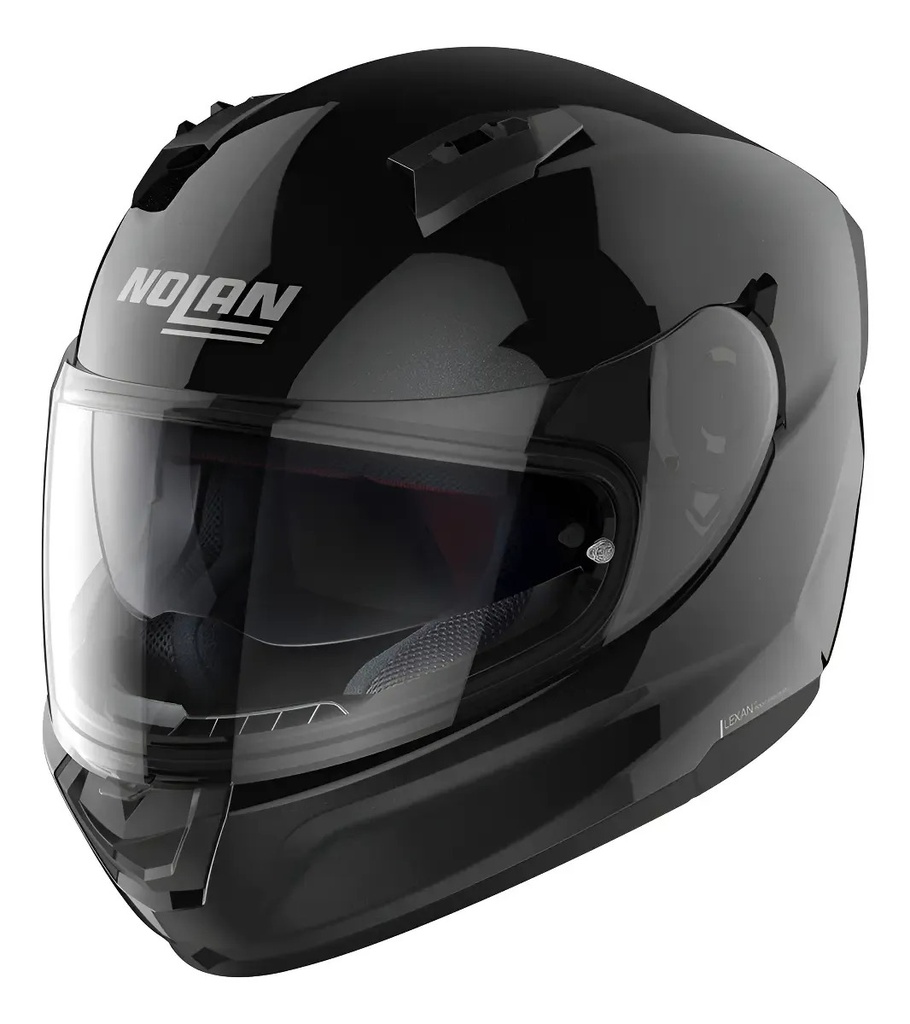 Casco Moto Integral Nolan N60-6 Special Doble Visor Rpm Negro Metalico 012 Brillante Xl