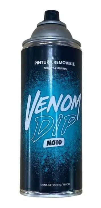 Pintura Removible Moto En Aerosol Venom Turquesa.satinado  Turquesa.satinado