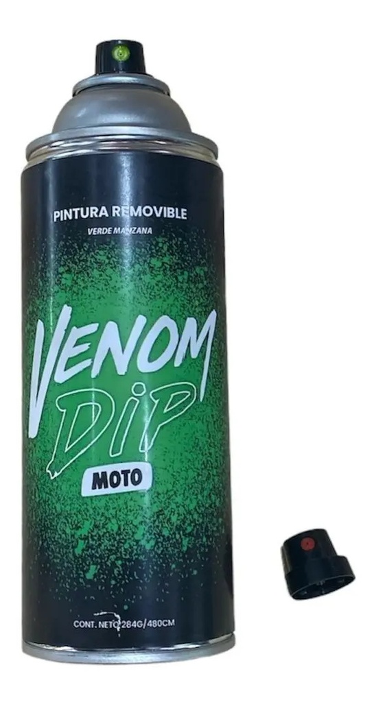 Pintura Removible Moto En Aerosol Venom Verde.manzana Rpm Verde.manzana
