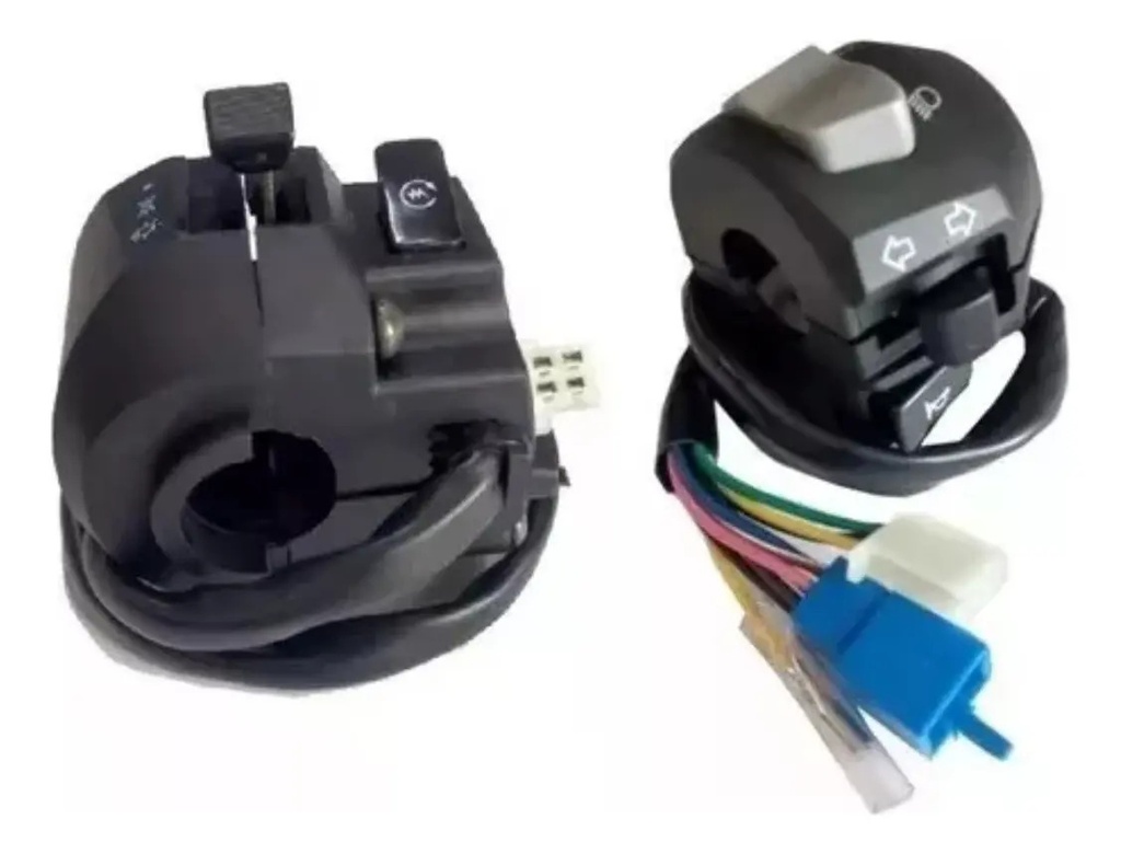 Juego de Comandos de Luces Derecho e Izquierdo Yamaha YBR 125