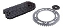 Kit Transmision Honda Xr 150 L/ Bross 125 Cadena Reforzada Gris