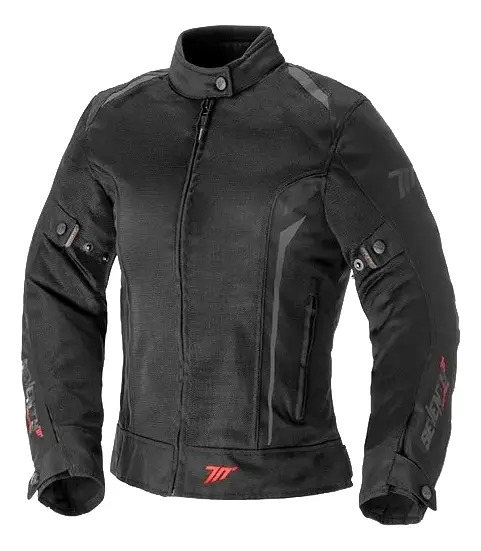 Campera Moto Mujer Seventy Sd-jt36 Cordura Negro Gris Rpm Negro/gris M