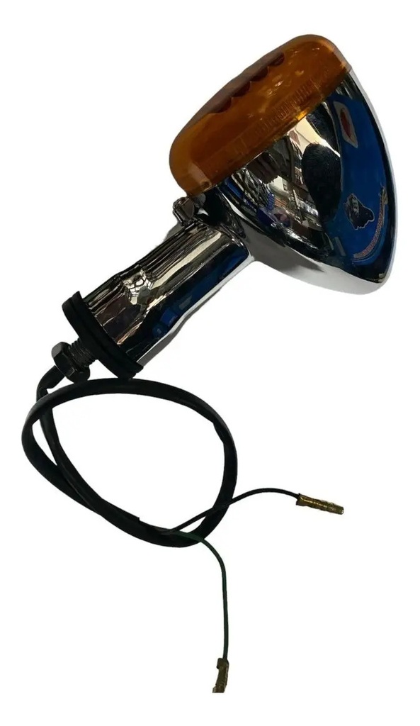 Giro Faro Moto Gvs  Delantero Cromado Led Naranja