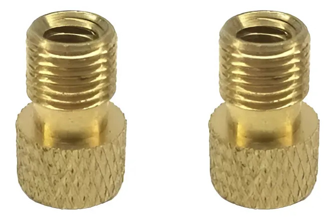 Pack X 2 Adaptador Valvula Presta A Schrader / Auto C/ Oring