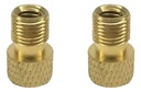 Pack X 2 Adaptador Valvula Presta A Schrader / Auto C/ Oring