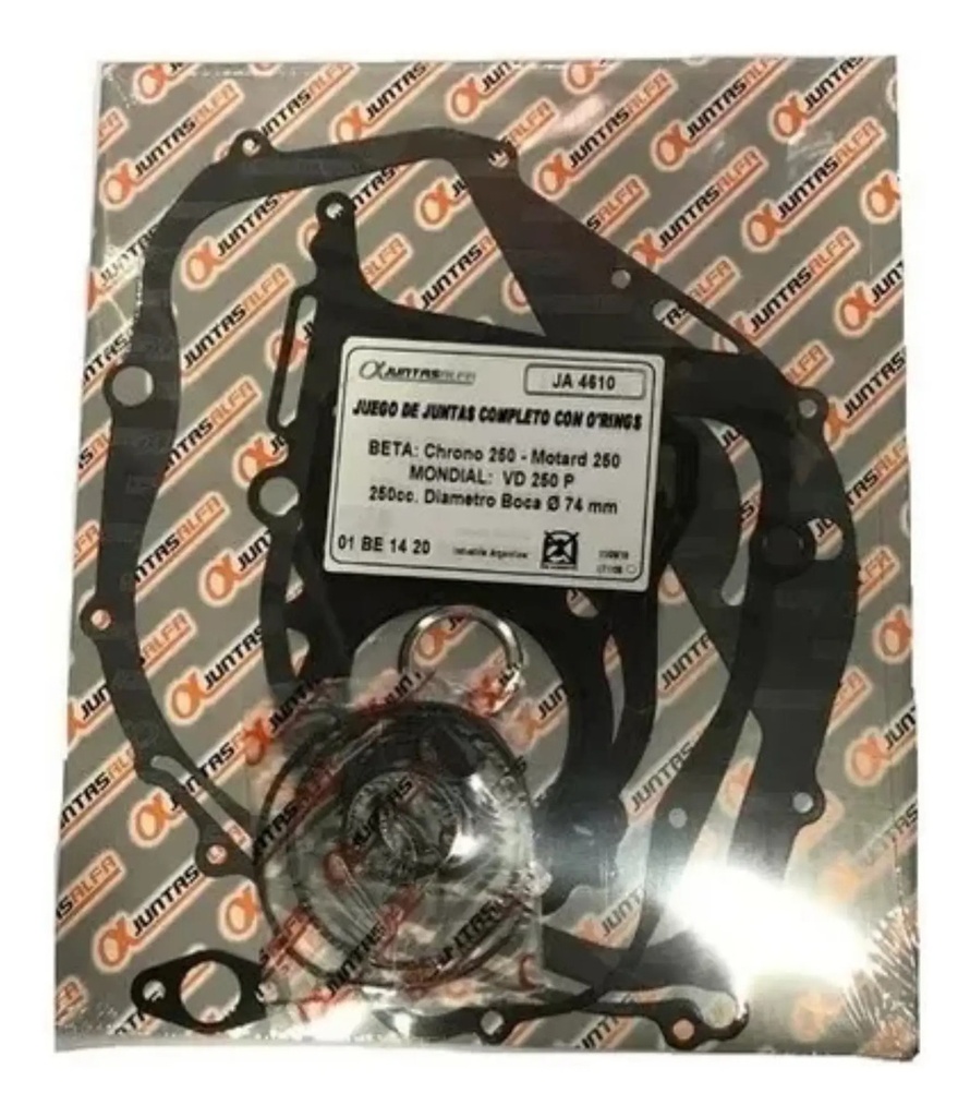 Kit Juntas Motor Beta Motard 250 Chrono 250 Tr 250 Alfa S/or