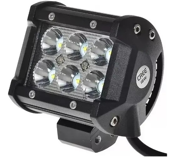Faro Auxiliar Proyector 6 Led Cree 18w Moto Auto - Rpm