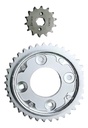 Corona Y Piñón Honda New Wave 110 S 37/14 (paso 420) Gris