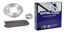 Kit Transmision Completo Riffel Honda New Wave 110 S Cadena Gris