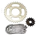 Kit Transmision Completa  Zanella Rx 150 Con Bujes   Rpm Gris