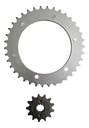 Kit Corona Piñon 49/17 Honda Xr 190 150 125 Rpm Plateado