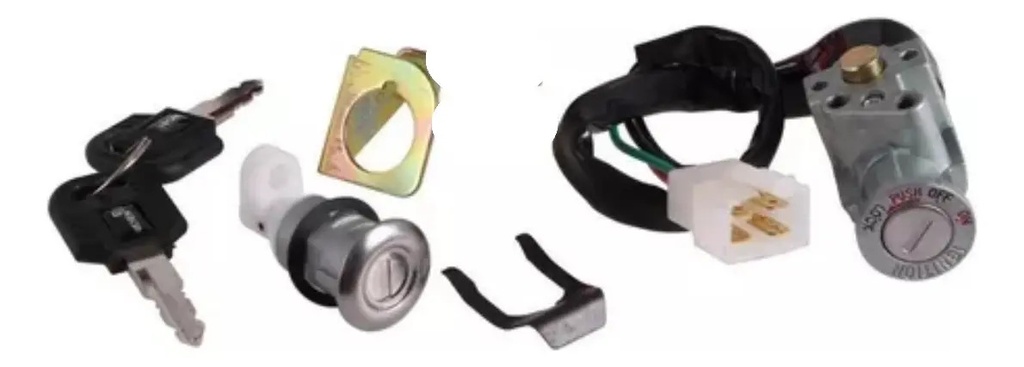 Kit de Llave de Contacto y Asiento 4 Pines Gilera Smash 110