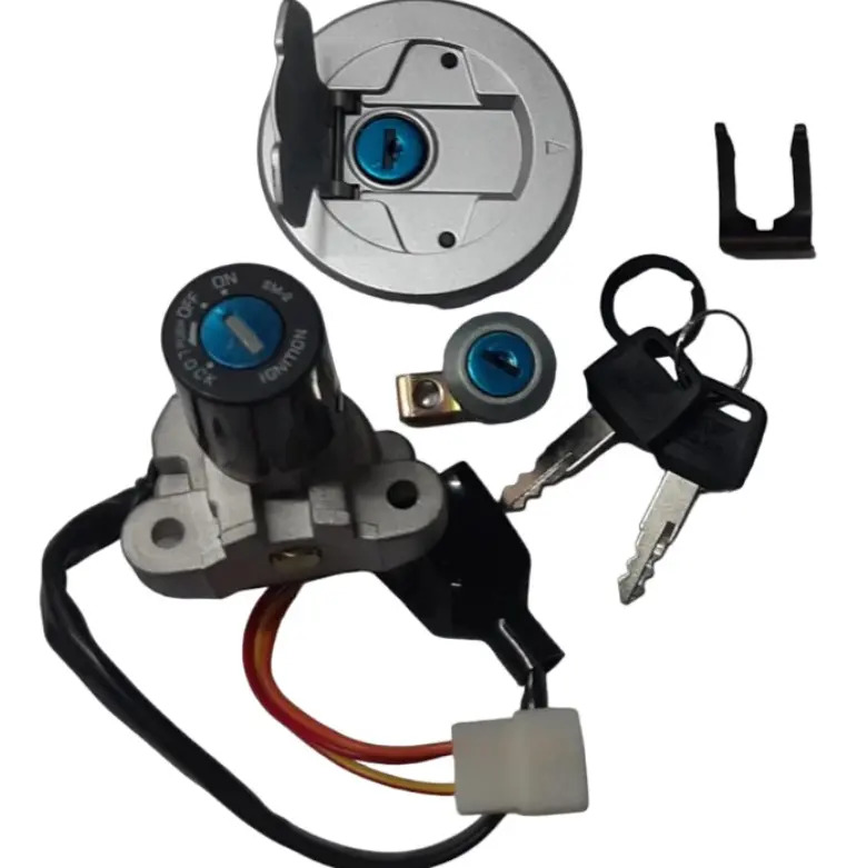 Kit Llave Tambor Contacto Tapa De Tanque Suzuki Gixxer 150 