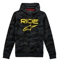 Buzo Hombre Con Capucha Alpinestars Area Hoodie Rpm Gris Oscuro Camuflado M