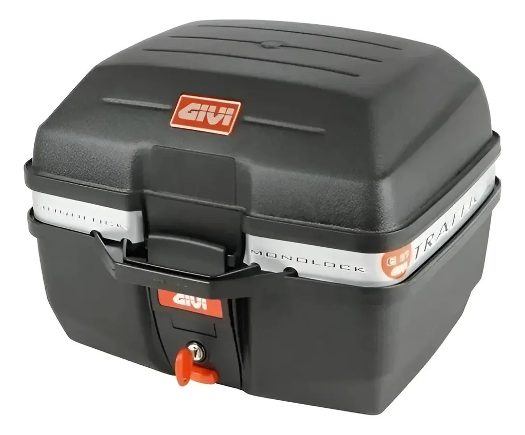 Baúl Givi Moto Porta Casco Top Case 27l Monolock E27m Rpm Negro