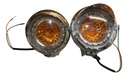 Juego  Faros Auxiliar Ambar Delantera Custom 150 Cafe Racer Derecho