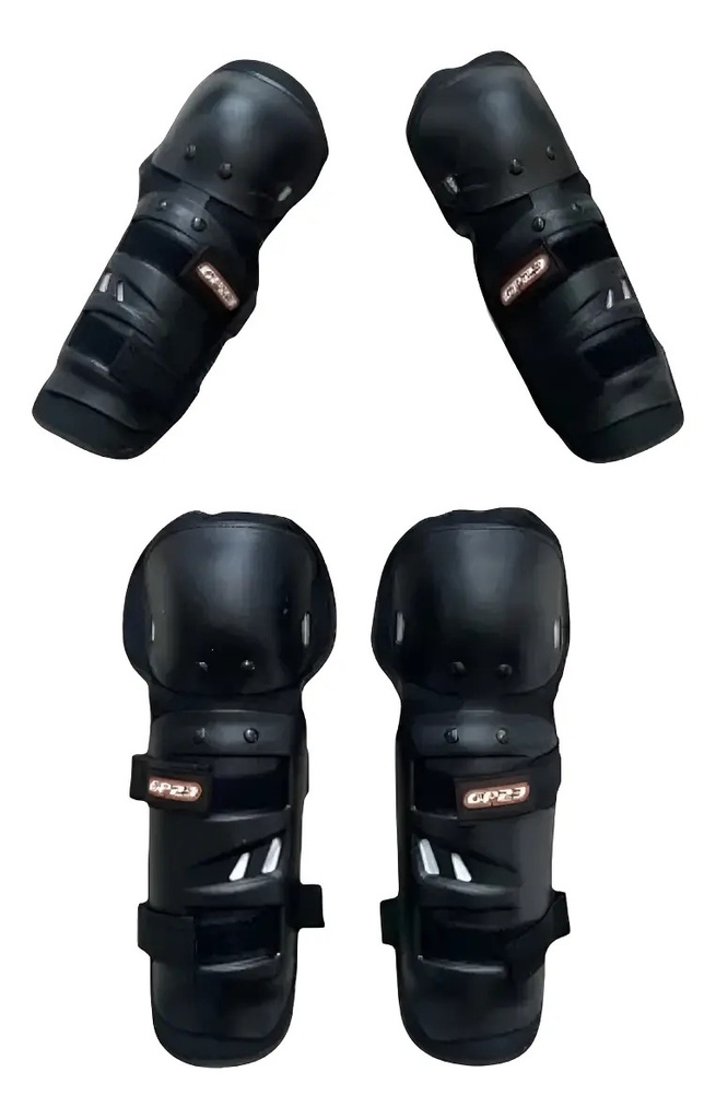 Kit Rodilleras Y Coderas Skateboard Roller Skate Gp23 7150-1 Negro