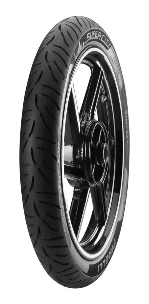 Cubierta Trasera Para Moto Pirelli Street Super City Para Uso Sin Cámara De 100/80-18 P 53 X 1 Unidad