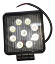 Faro Auxiliar Led Moto Auto Con Soportes 27w Cuadrado 