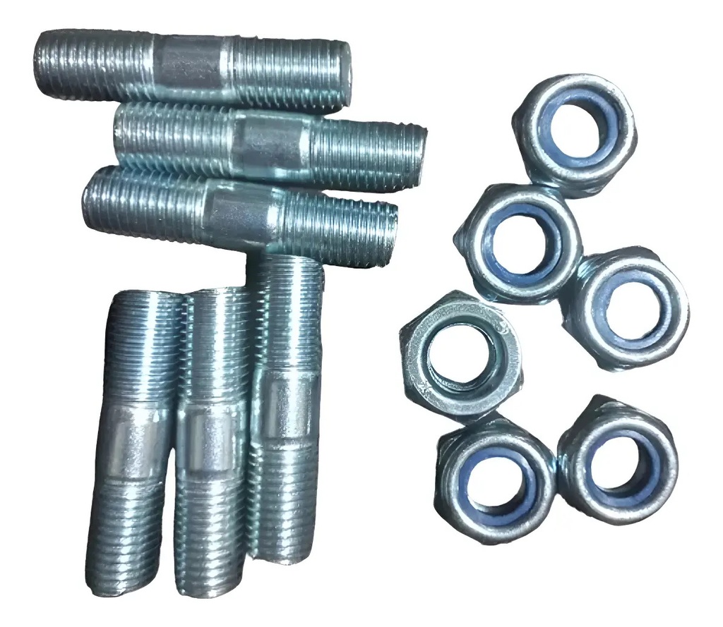 Kit Tornillos Porta Corona Rouser Ns 200 Espárragos Rpm Plata