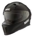 Casco Moto Integral Mac 069 Force Solid Doble Visor Rpm Negro Force Mate M