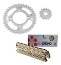 Kit Transmision Honda Storm 125 15/40 Con Cadena Choho Dorad Gris