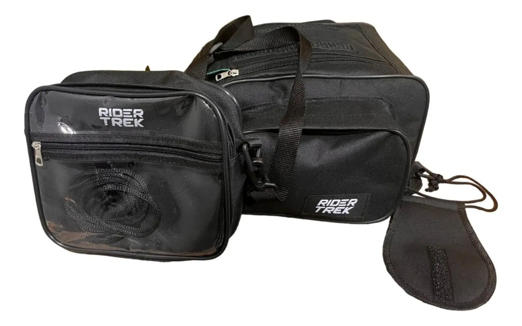 Bolso Tanque Moto Cuatriciclo  Touring  Rider Trek Rpm Negro